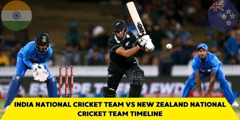 India National Cricket Team Vs New Zealand National Cricket Team Timeline